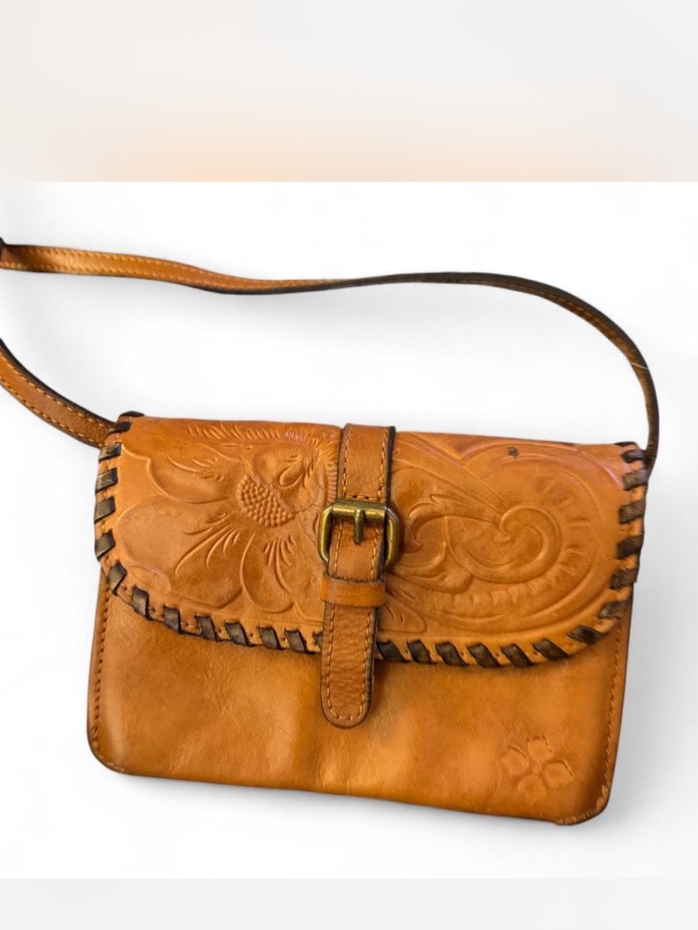 Patricia Nash Torri tooled crossbody bag